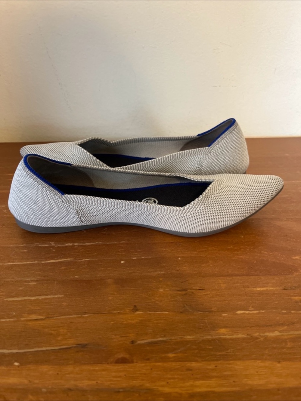 Rothy's The Point Grey Flax Birdseye Ballet Slip On Flats Women's Size 6.5 - Picture 11 of 11